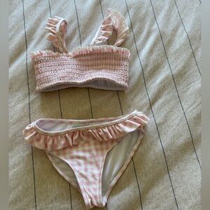 Polo Ralph Lauren Pink Gingham Kids Bikini